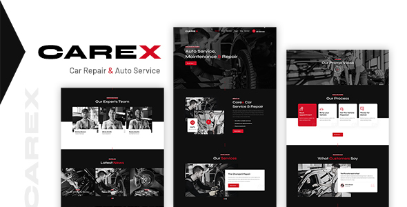Carex - Car Repair & Auto Service Template by DuruThemes