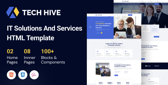 TechHive - IT Solutions Service HTML5 Template by BoomDevs