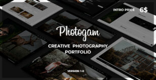 Photogam - Creative Photography Portfolio Template by kwst