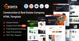 Konta - Construction & Real Estate Company HTML Template by themeholy
