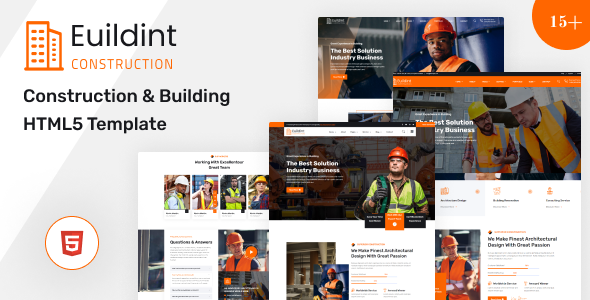 Euildint - Construction & Building HTML5 Template by Website_Stock