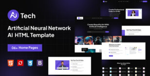 AItech - Artificial Neural Network AI HTML5 Template by peacefulqode