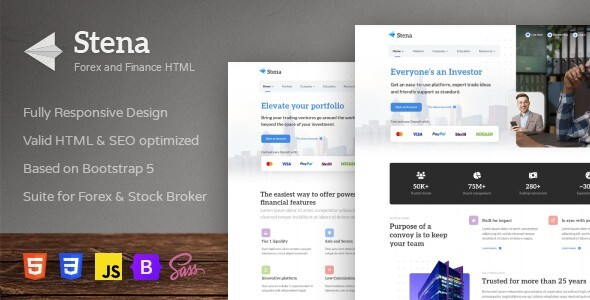 Stena - Forex and Finance HTML Template by Indonez