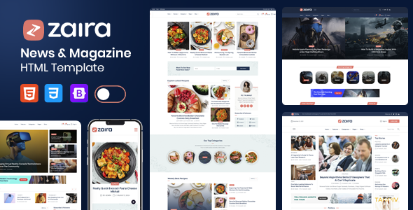 Zaira - News Magazine HTML Template by ThemeGenix