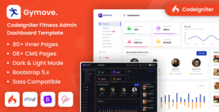 Gymove - CodeIgniter Fitness Admin Dashboard Bootstrap Template by DexignZone