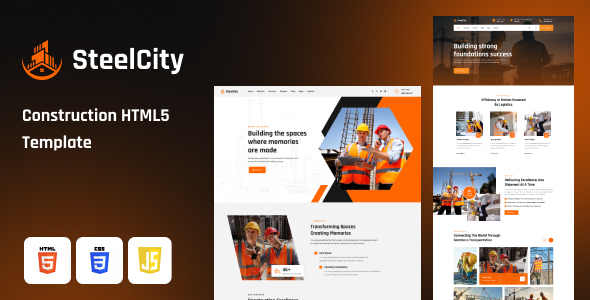 SteelCity - Construction HTML Template by ThemeDox