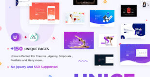 Unice - Creative Agency & Business Multipurpose NuxtJs Template by PixelStrap