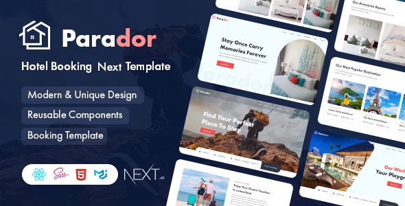 Parador - Hotel Booking Next Js Template by wpoceans