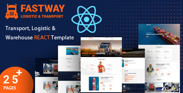 Fastway - Logistic & Transport React Template by 7xtheme