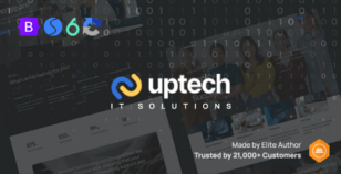 UpTech — IT Solutions and Services Website Template by designesia