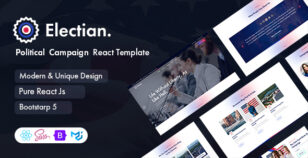 Electian - Political Campaign React Template by wpoceans