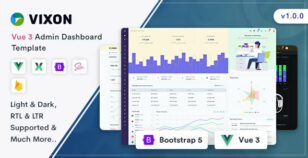 Vixon - Vuejs Admin & Dashboard Template by Themesbrand
