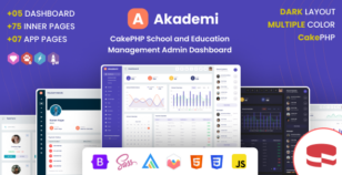 Akademi : CakePHP School and Education Management Admin Dashboard Template by dexignlabs