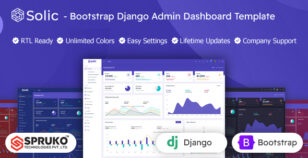 Solic - Django Framework Admin Dashboard Bootstrap Template by SPRUKO