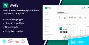 Welly - React Redux Hospital Admin Dashboard Template by DexignZone