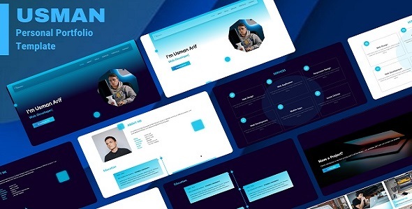 Usman - Responsive Personal Portfolio Template by StarUnitTech