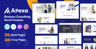 Apexa- Multipurpose Business Consulting NextJS Template by alithemes