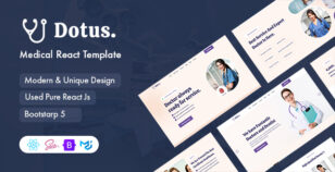 Dotus – Health & Medical React Template by wpoceans