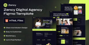 Zency - Creative Business Agency & Startup HTML Template by pixelfit
