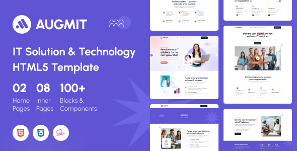 Augmit - IT Solution and Technology HTML Template by BoomDevs