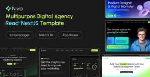 Nivia - Multipurpos Digital Agency React NextJS Template by alithemes