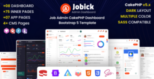 Jobick : CakePHP Job Admin Dashboard Bootstrap 5 Template by dexignlabs