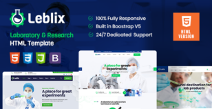Leblix - Laboratory & Research HTML Template by Creatives_Planet