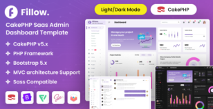 Fillow : CakePHP Saas Admin Dashboard Template by dexignlabs