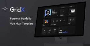 GridX – Personal Portfolio Vue Nuxt Template by ThemeMascot