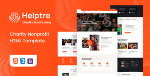 Helptre - Charity Nonprofit HTML5 Template by softcodetf