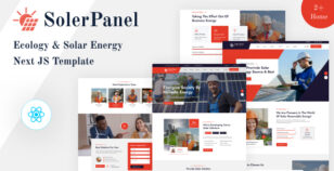 SolerPanel - Ecology & Solar Energy Next JS Template by Green-Touch