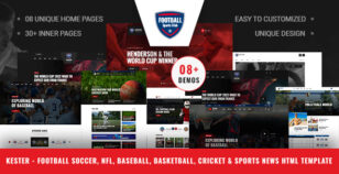 Kester -Soccer & Mega Sports HTML Template by reacthemes