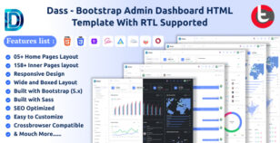 Dass - Bootstrap Admin Dashboard HTML Template With RTL Sported by croptheme