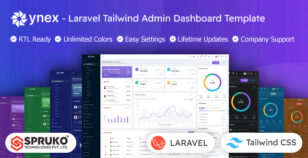 Ynex - Laravel Tailwind Admin Dashboard Template by SPRUKO