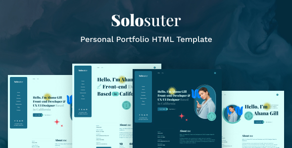 Solosuter - Personal Portfolio HTML Template by kri8thm