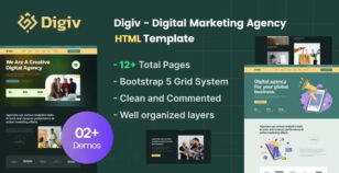 Digiv - Digital Marketing Agency HTML Template by theme_ocean