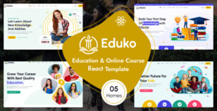 Eduko - Online Course & Education React Template by wpoceans