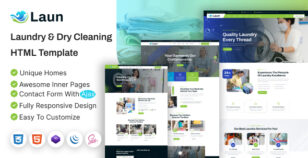 Laun - Laundry Service & Dry Cleaning HTML Template by themeholy