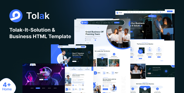 Tolak - It Solution & Business HTML Template by bracket-web