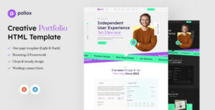 Poliox - Resume and Personal Portfolio HTML Template by SoftCoderes