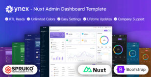 Ynex - Multipurpose Nuxt Bootstrap Dashboard Template by SPRUKO