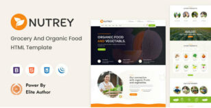 Nutrey – Grocery and Organic Food Shop HTML Template by wpoceans