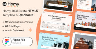 Homy - Real Estate HTML5 Template & Dashboard by CreativeGigs