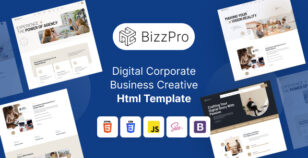Bizzpro –  Digital Corporate Business Creative Html Template by wowtheme7