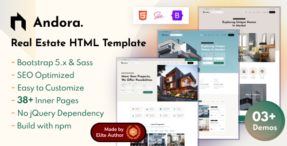 Andora - Real Estate HTML Template by EnvyTheme