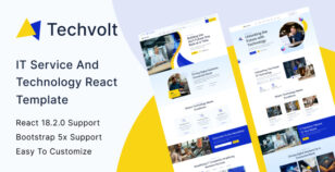 Techvolt – IT Service & Technology React Template by ThemeEarth