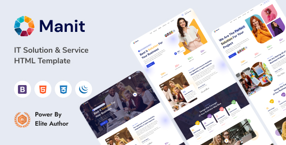 Manit - IT Solutions & Technology HTML Template by wpoceans