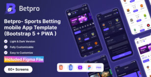 Betpro- Sports Betting Mobile App Template by s7template