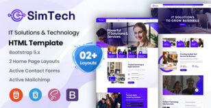 Simtech - IT Solutions & Technology HTML Template by KodeSolution