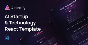Assistify - AI Startup and Technology React Template by diversekit